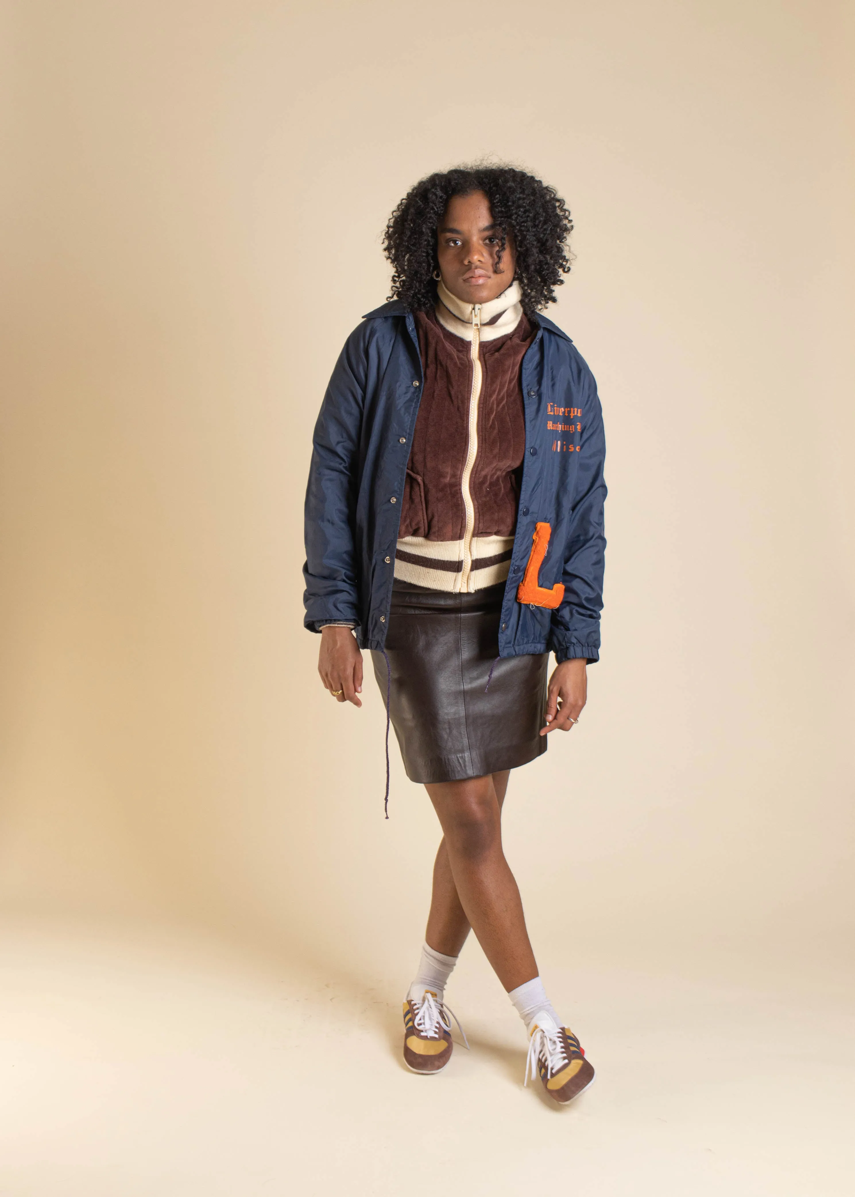 1970s Squire of California Zip Up Track Jacket Size S/M