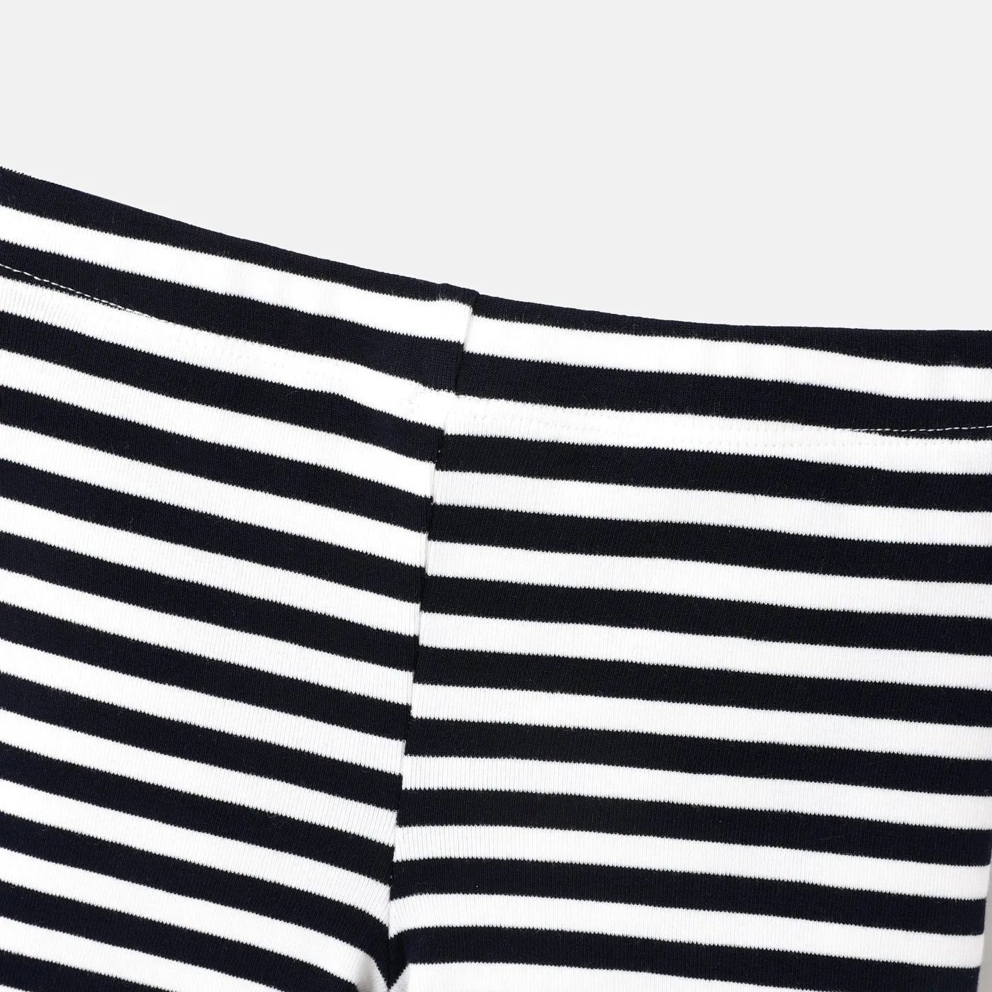 2pcs Baby Girl Anchor Sailboat Print Bow Front Cami Top and Striped Leggings Set