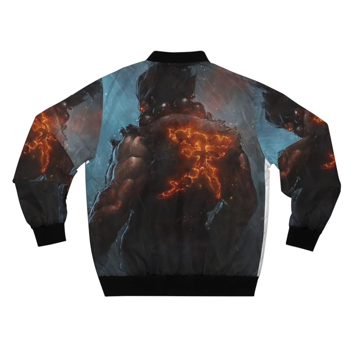 Akuma Street Fighter Bomber Jacket with Kanji Design