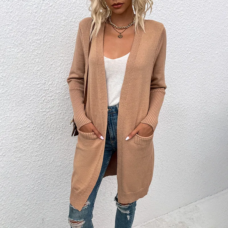 Beige Wholesale Cardigan For Women