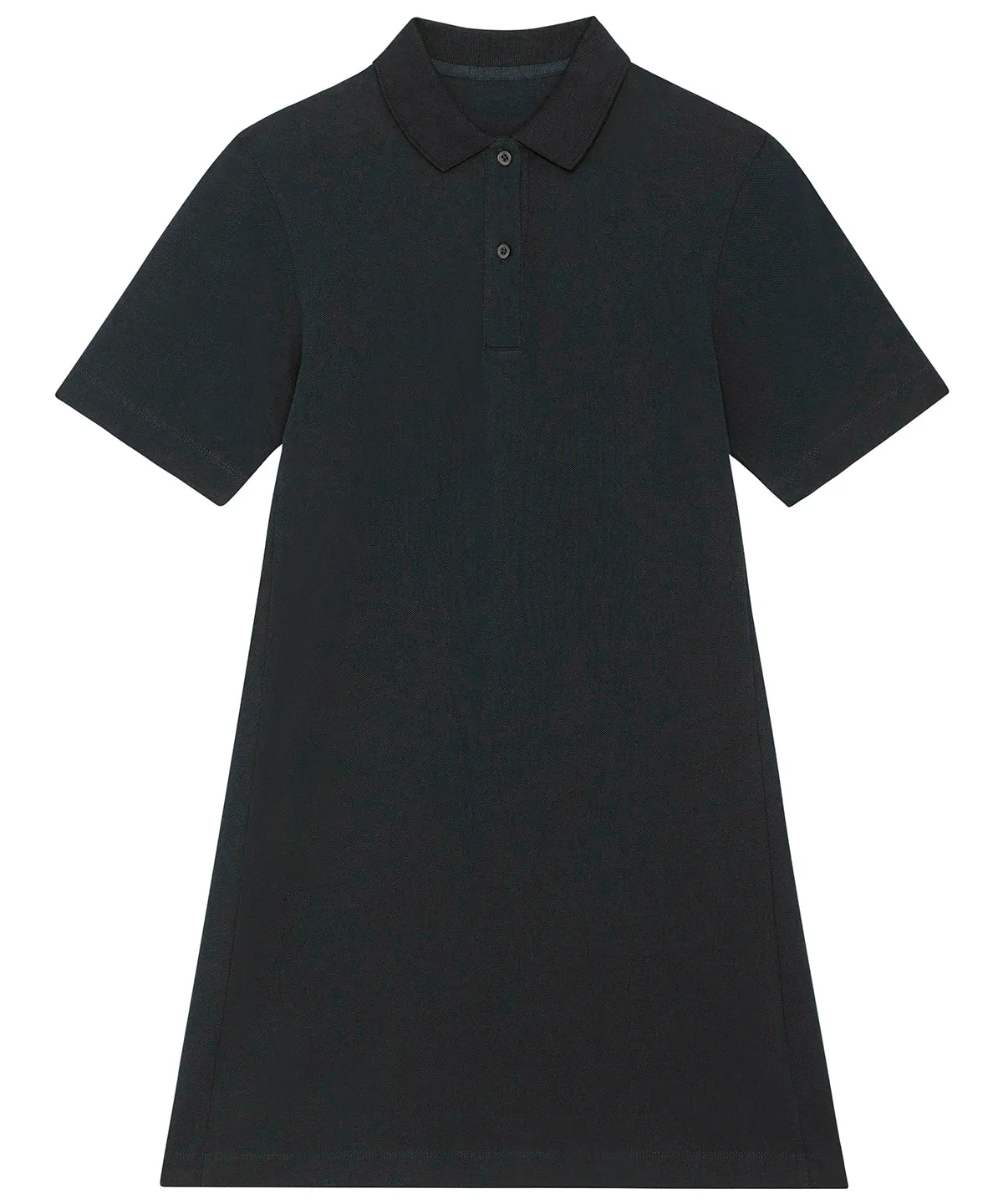 Black - Stella Paiger women's piqué polo dress (STDW162)