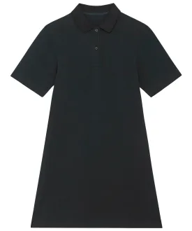 Black - Stella Paiger women's piqué polo dress (STDW162)