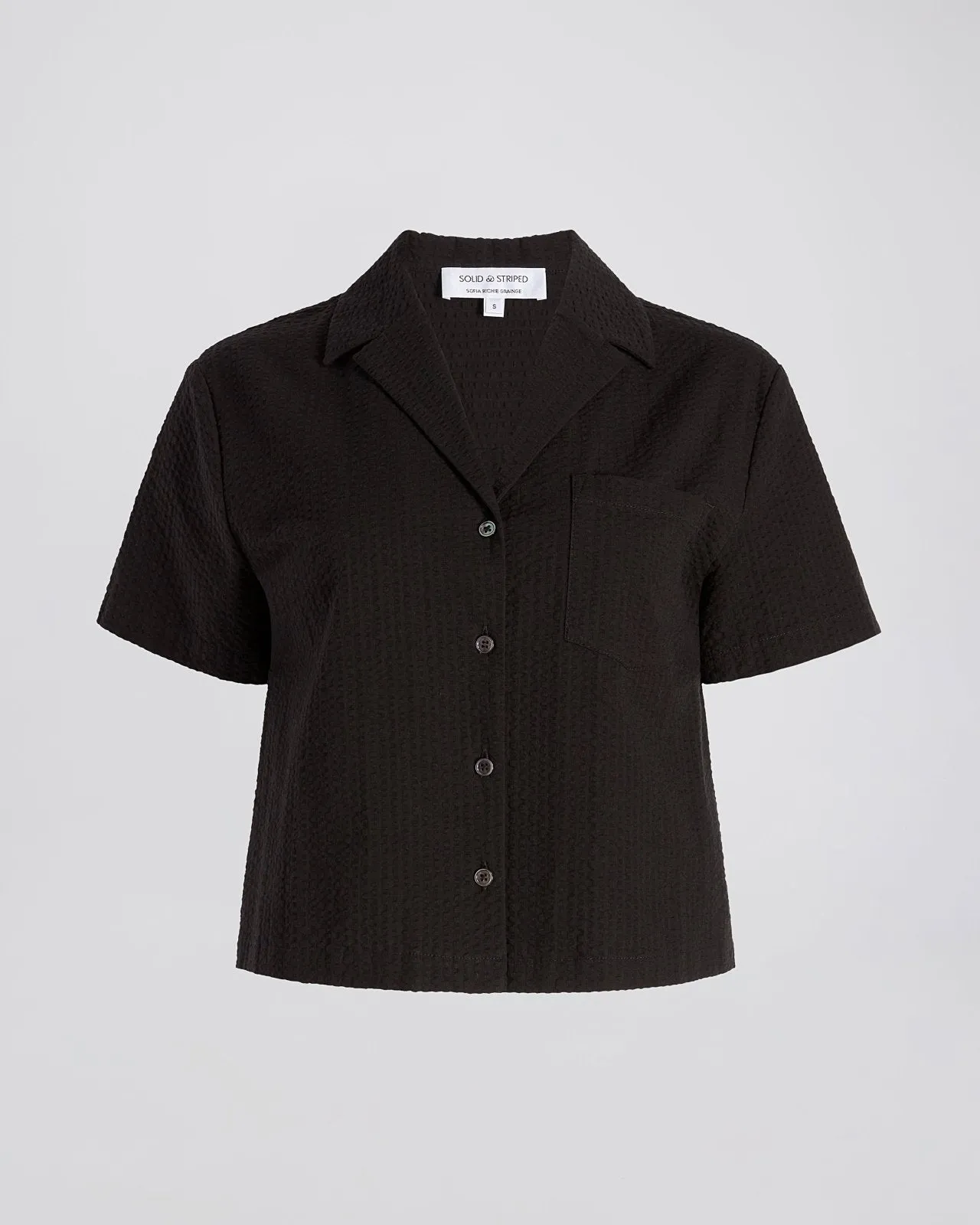 Brandy Seersucker Shirt Noir