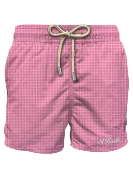 Costume da bagno  in Seersucker Rosa