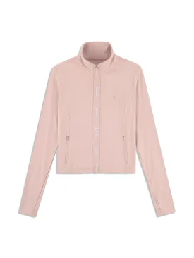 Delfina Contour Track Jacket- Pale Mauve