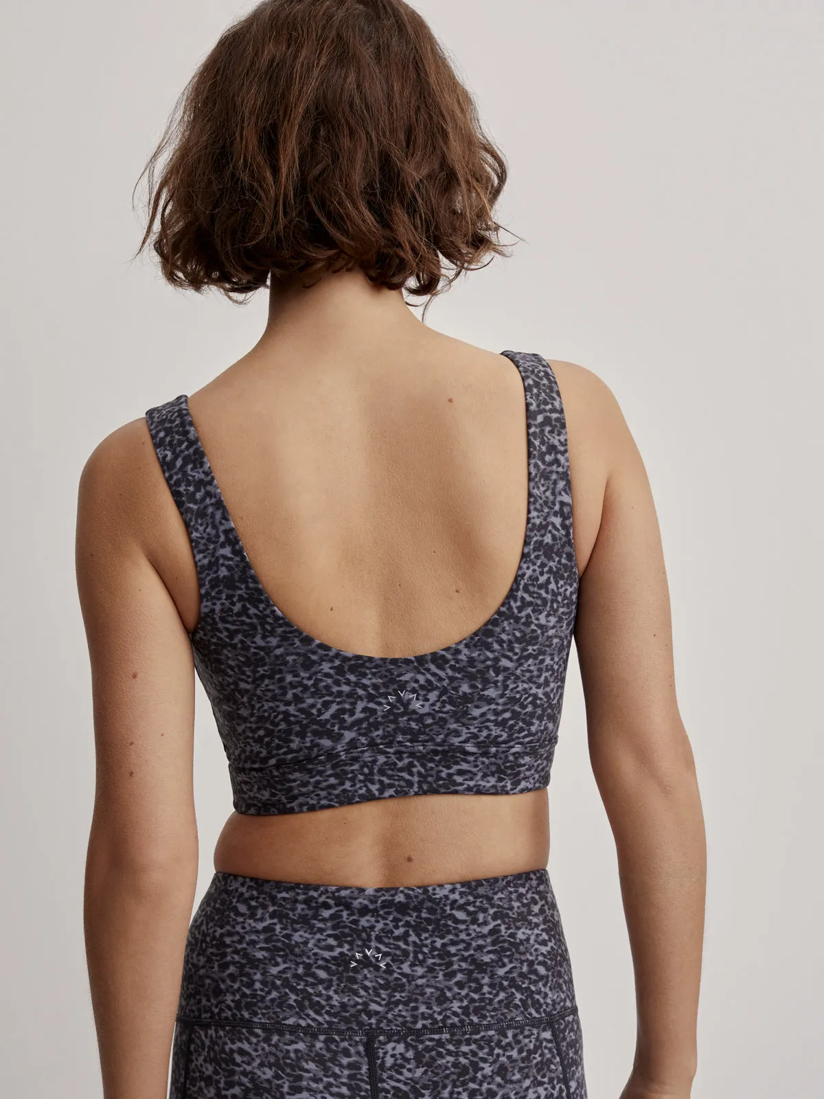 Ebony Blue Cheetah Let's Go Elsie Sports Bra