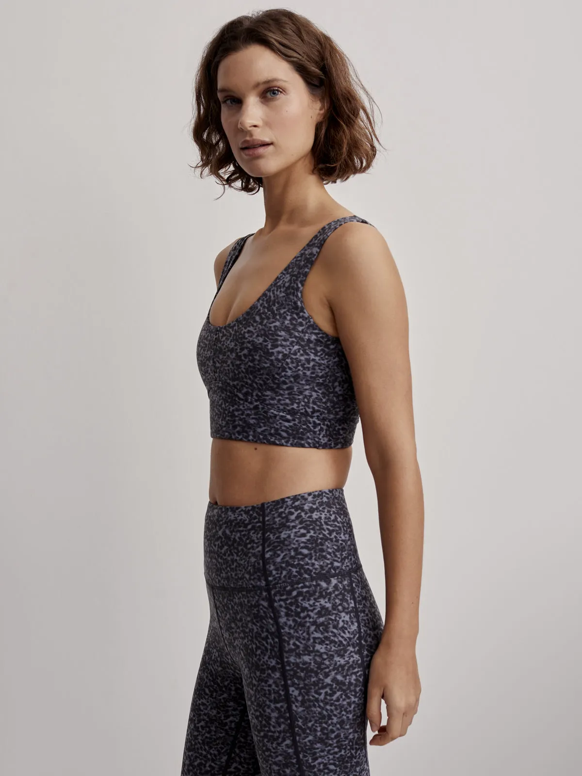 Ebony Blue Cheetah Let's Go Elsie Sports Bra