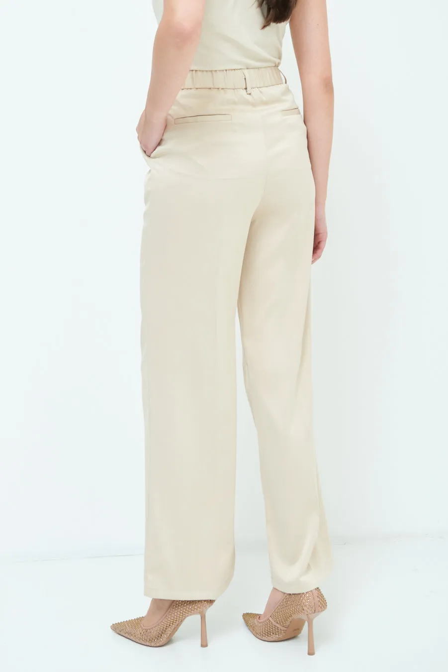 Elegant high-waisted wide-leg pants wholesale