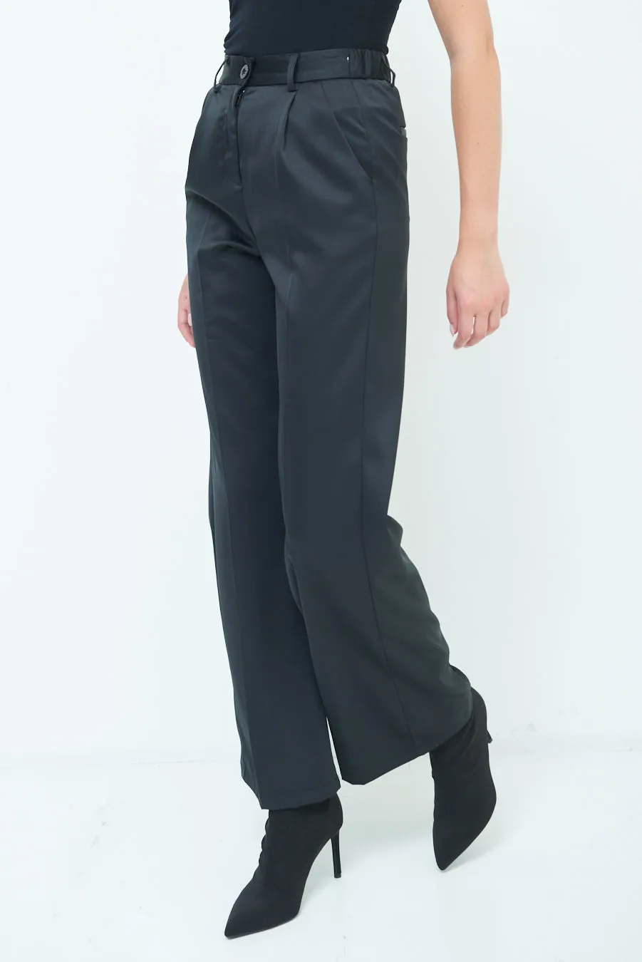 Elegant high-waisted wide-leg pants wholesale