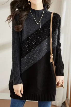 Elegant Long Knit Sweater