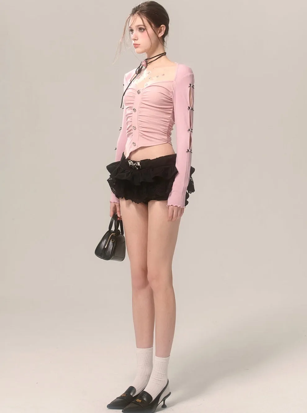 French Design Color-Blocking Top