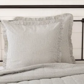 Hatteras Blue Seersucker Fabric Euro Sham 26x26"
