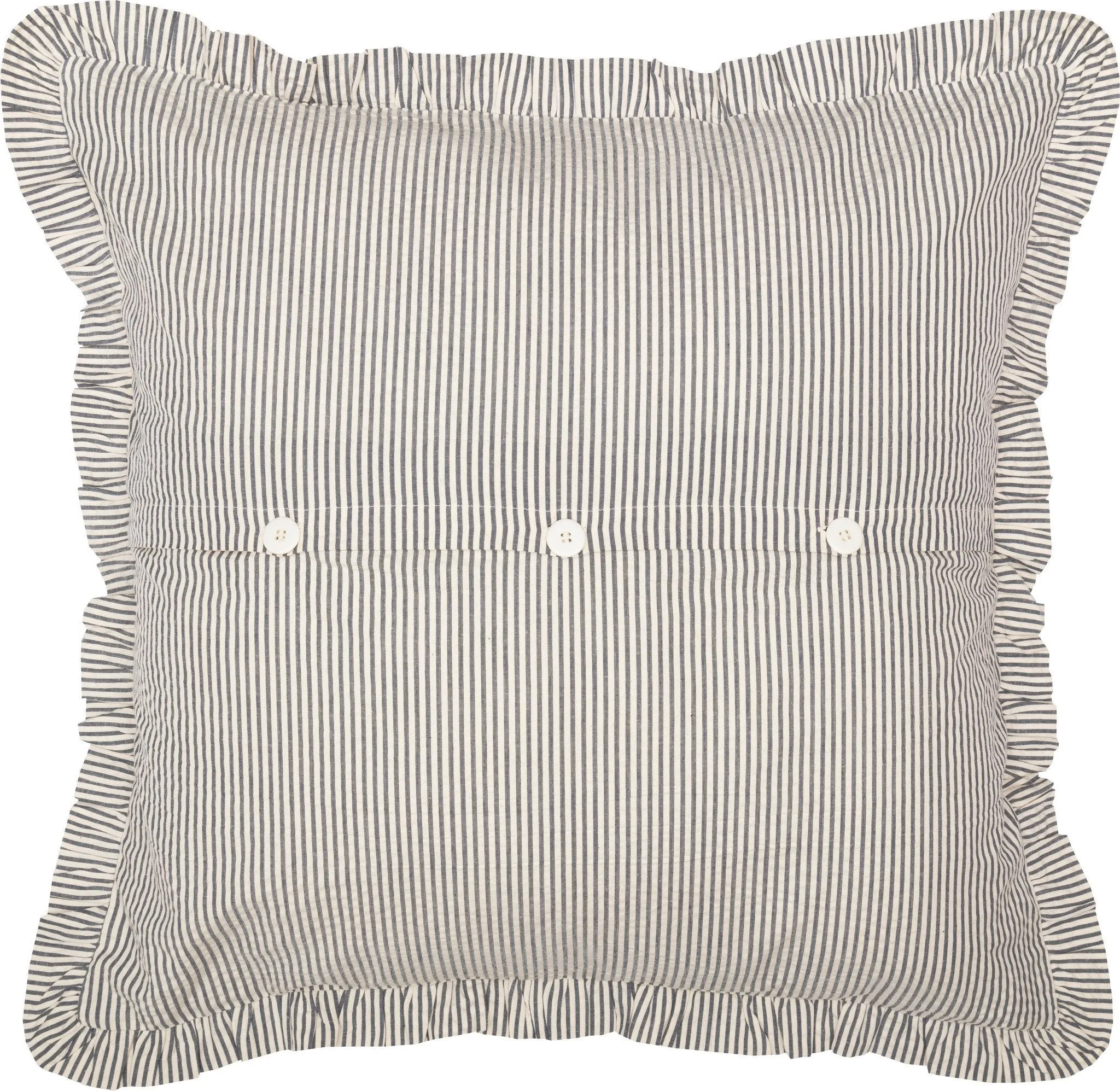 Hatteras Blue Seersucker Fabric Euro Sham 26x26"