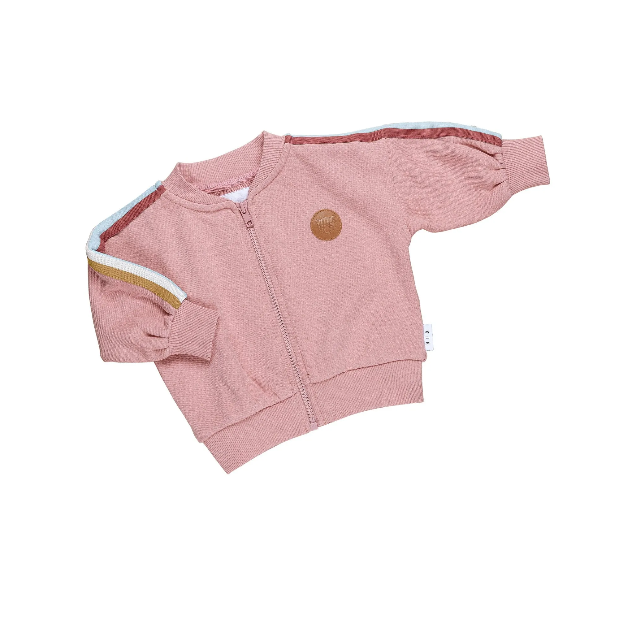 Huxbaby Dusty Rose Retro Track Jacket