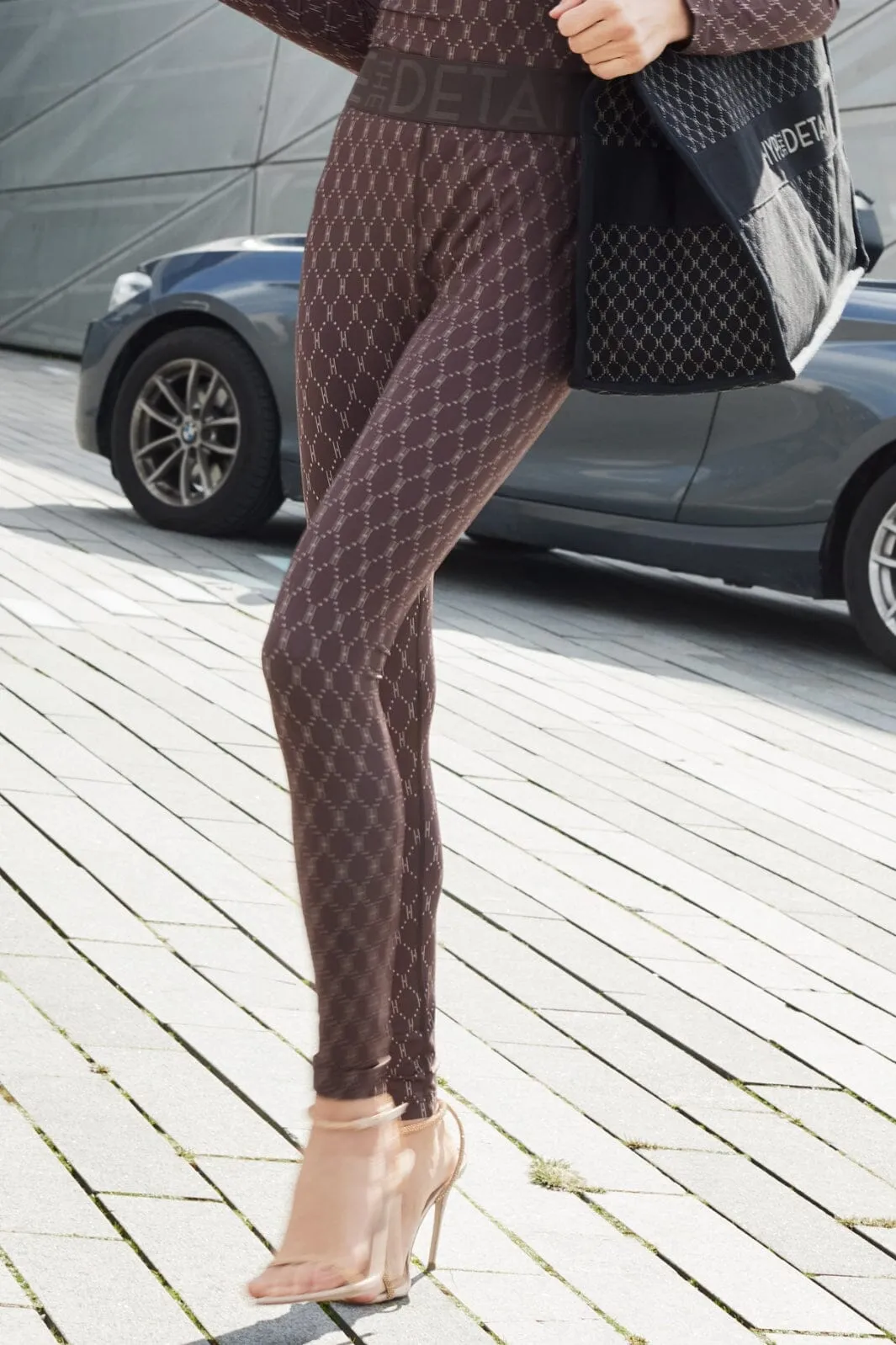 Hype The Detail - Printed Legging 200-21 - 43 Brun