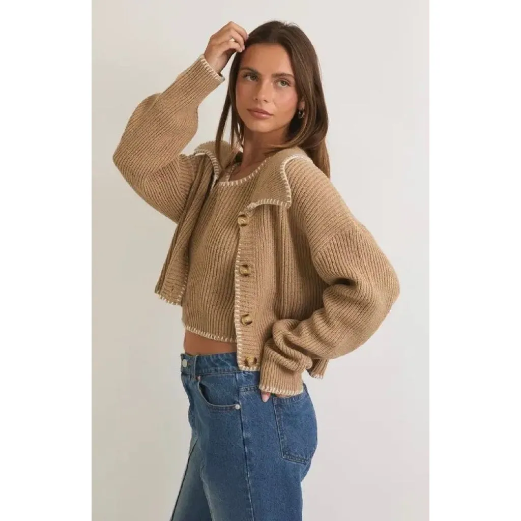 In Stitches Cardigan Set