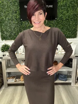 Knit Tank Dress and Sweater Set