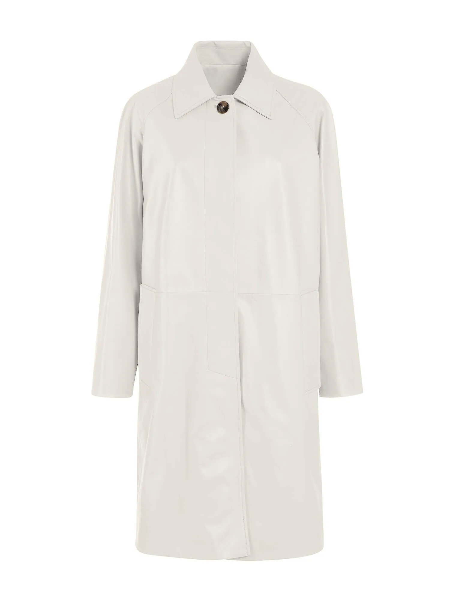Laura Italian Lambskin Leather Car Coat