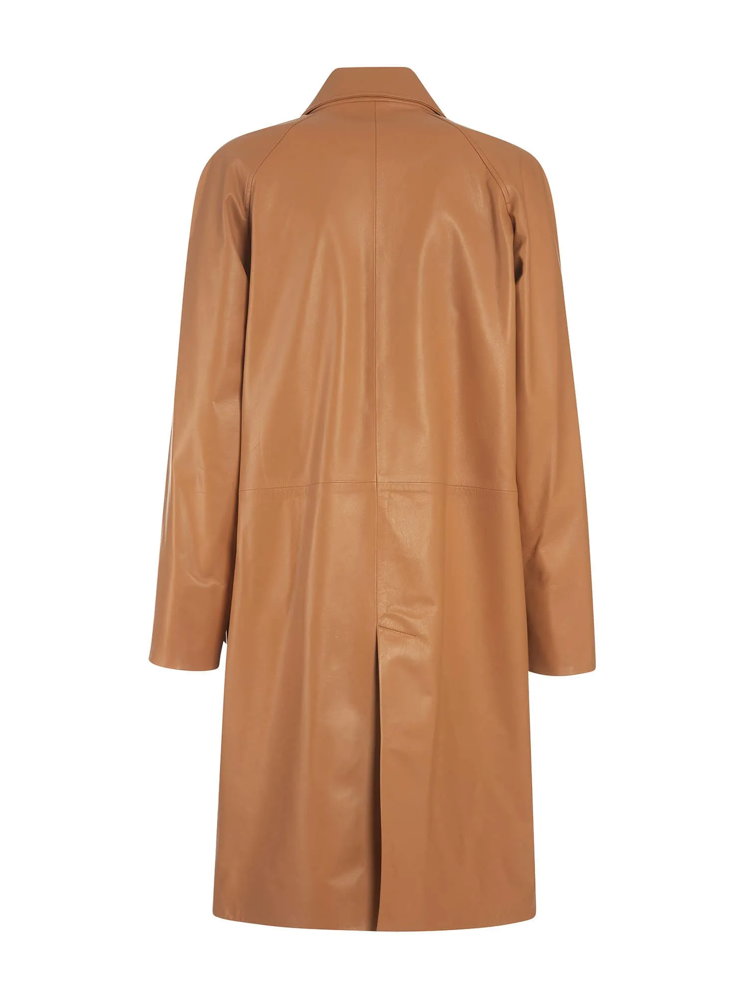 Laura Italian Lambskin Leather Car Coat