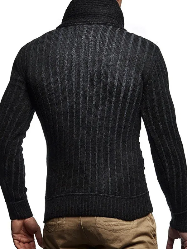 Luna Men Buttoned Turtleneck Pullover