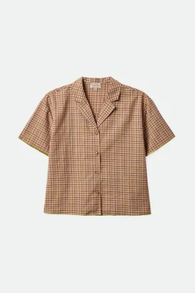 Malta Seersucker 3/4 Sleeve Woven - Sand