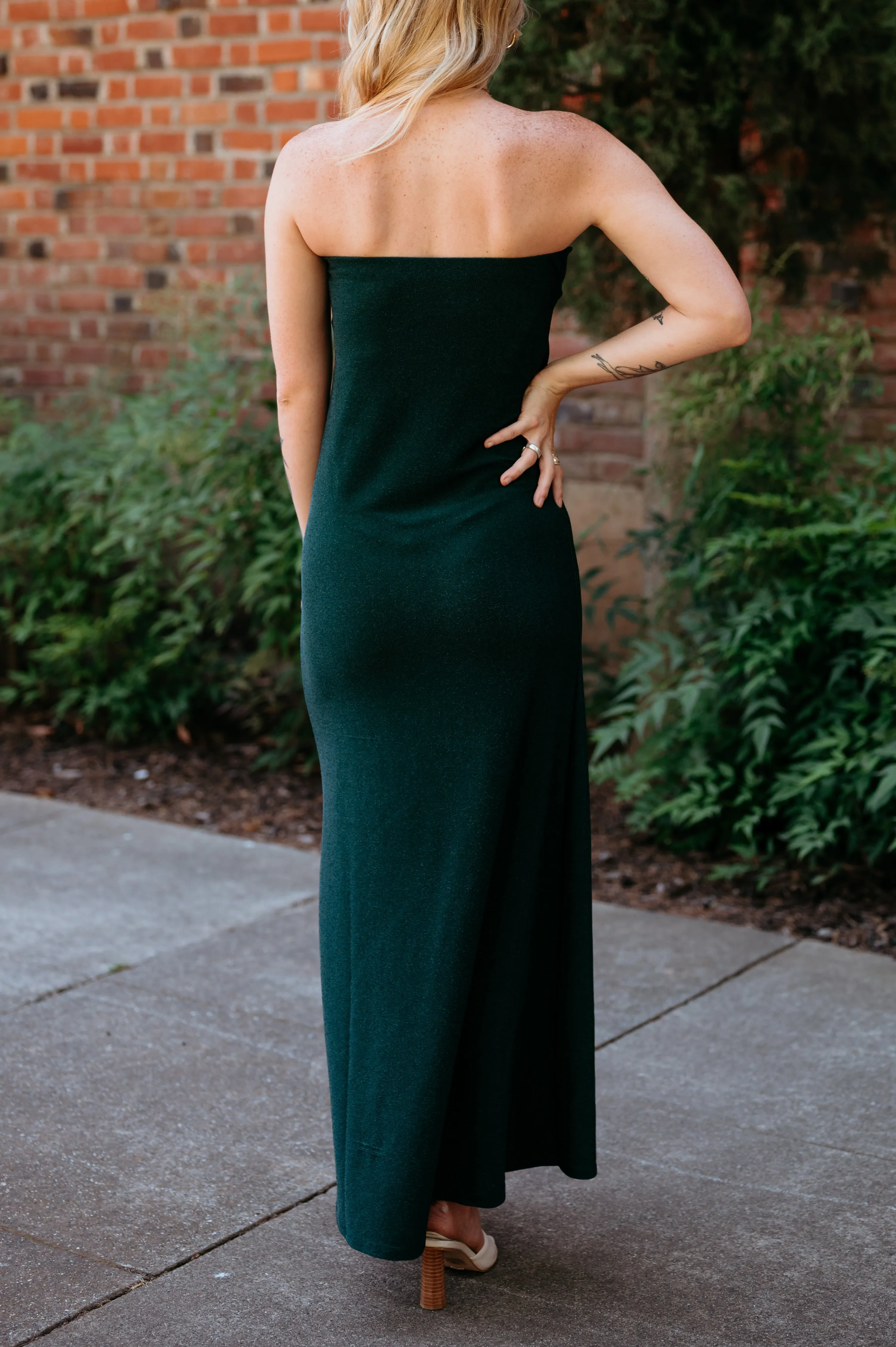 Marilyn Sparkle Knit Maxi Tube Dress