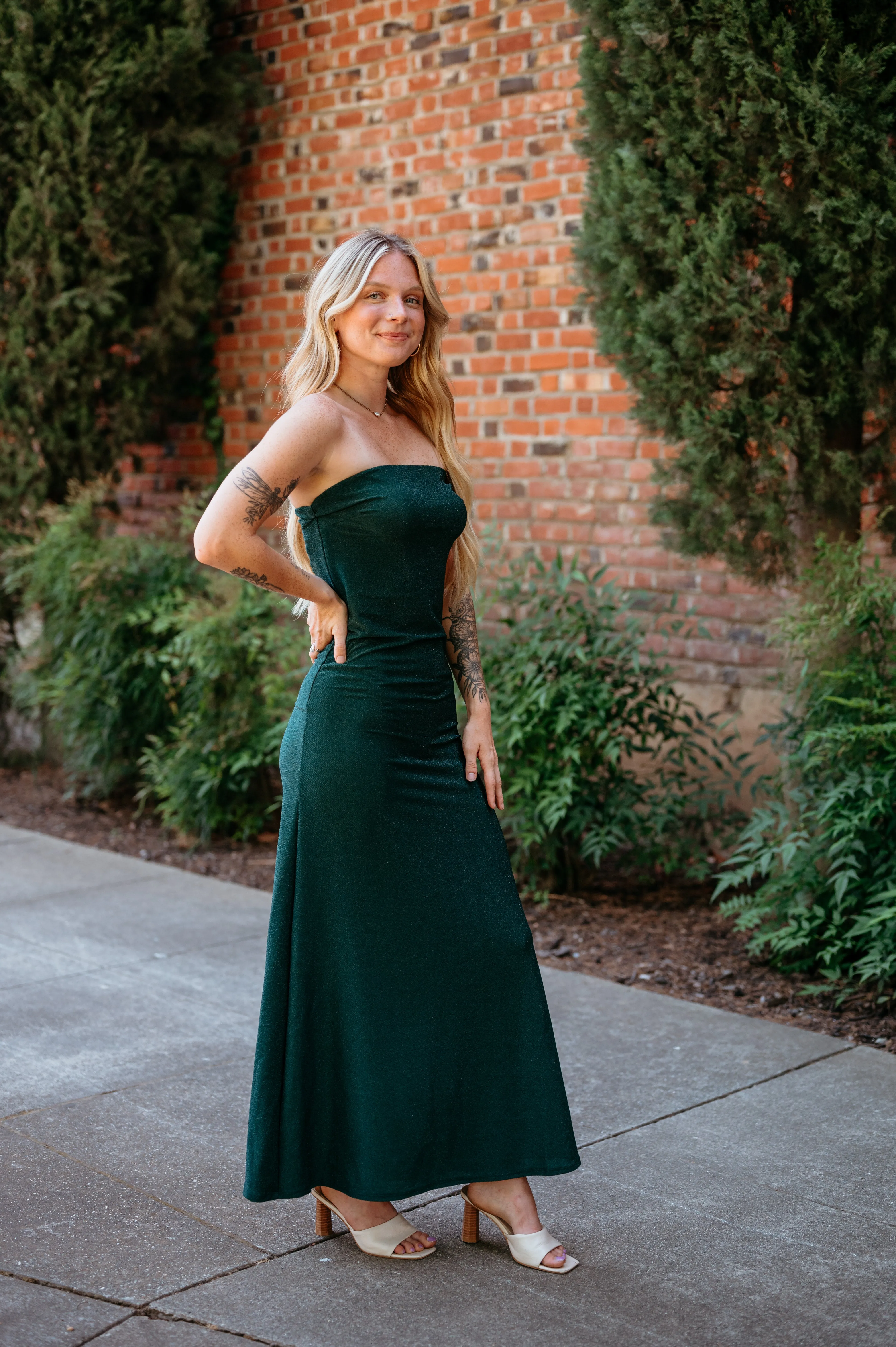 Marilyn Sparkle Knit Maxi Tube Dress