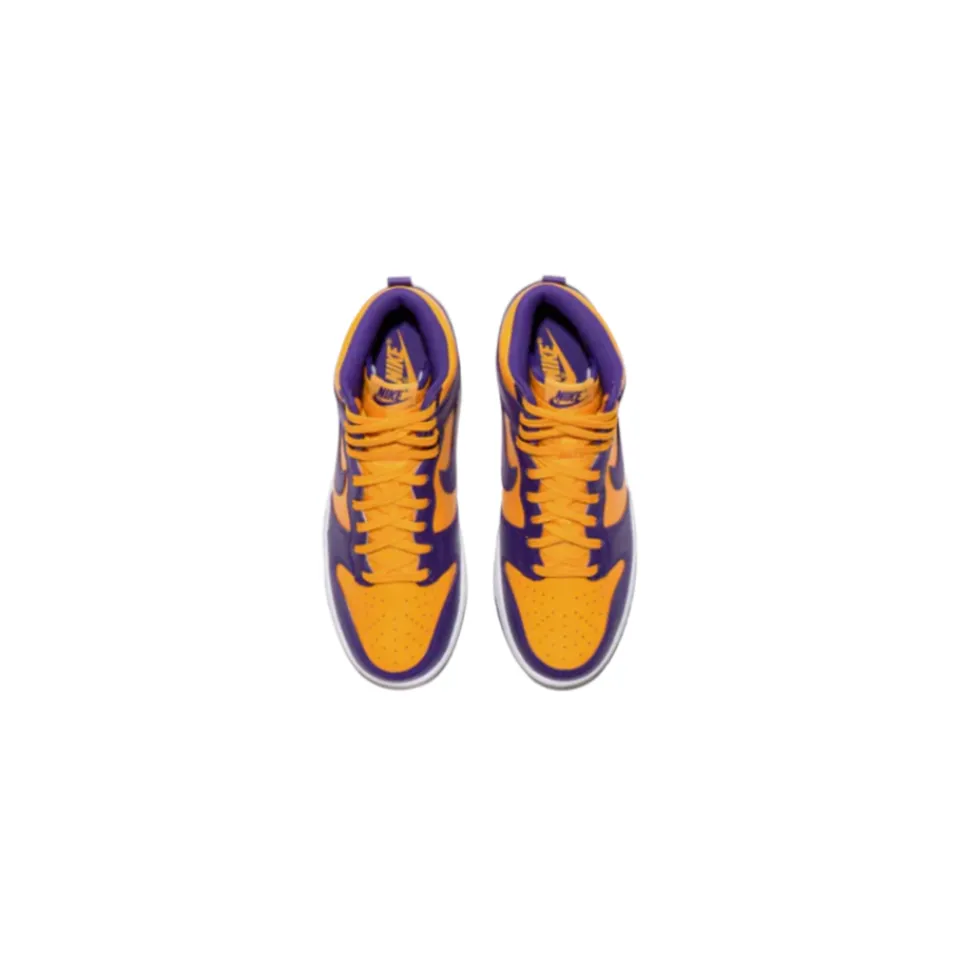 Men's Nike Dunk Lakers High Retro - Purple/Yellow
