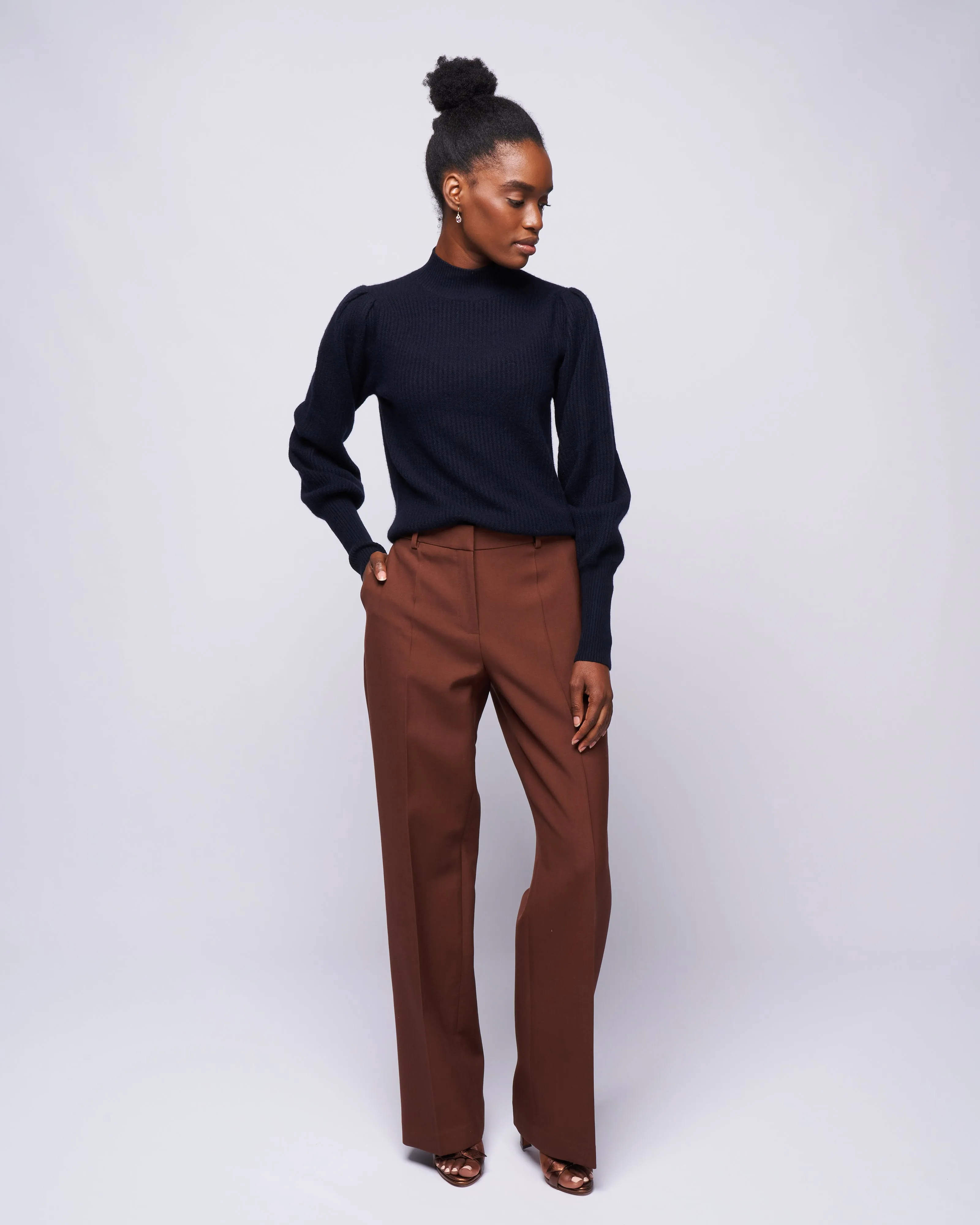 mockneck sweater - deep night