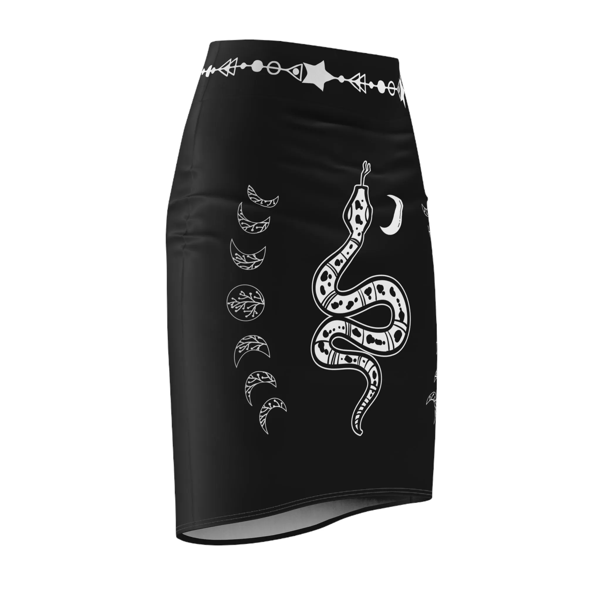 Mystical Snake Pencil Skirt