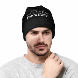 Not Made For Winter Warm Knitted Beanie Hat