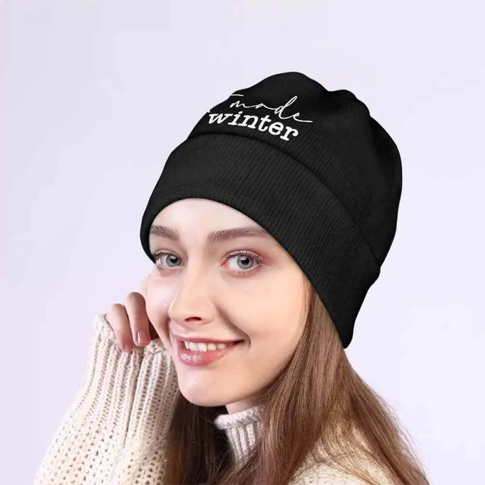 Not Made For Winter Warm Knitted Beanie Hat