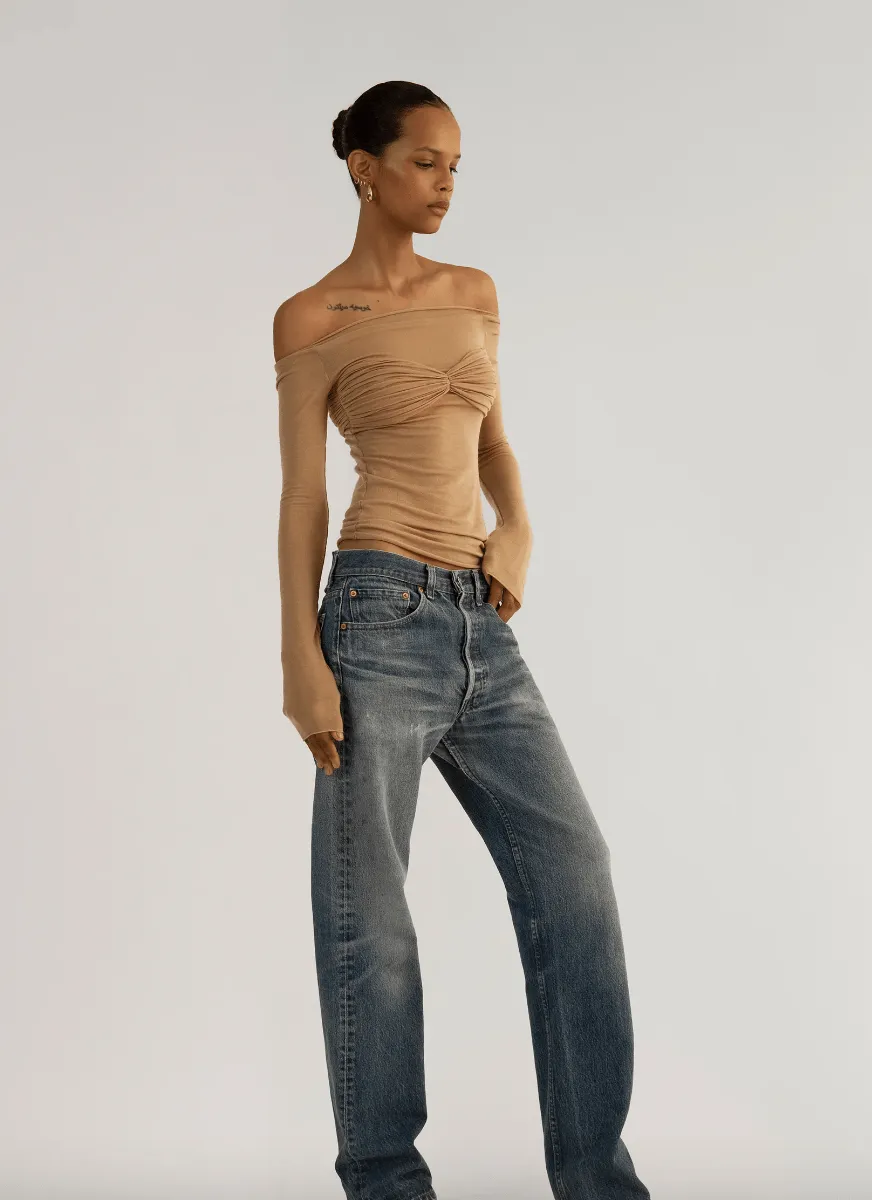 Orseund Iris - La Sirena Top in Camel