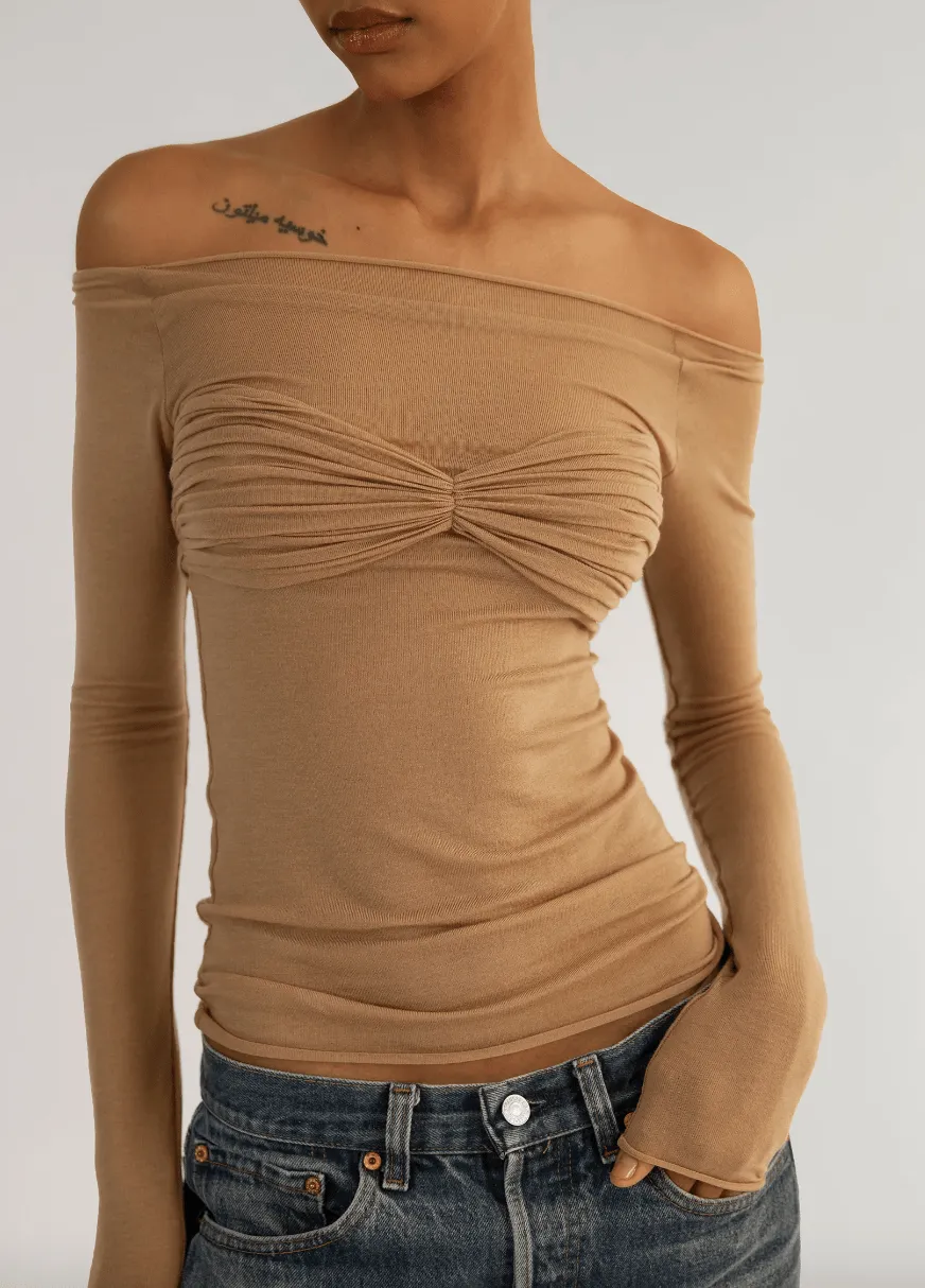 Orseund Iris - La Sirena Top in Camel