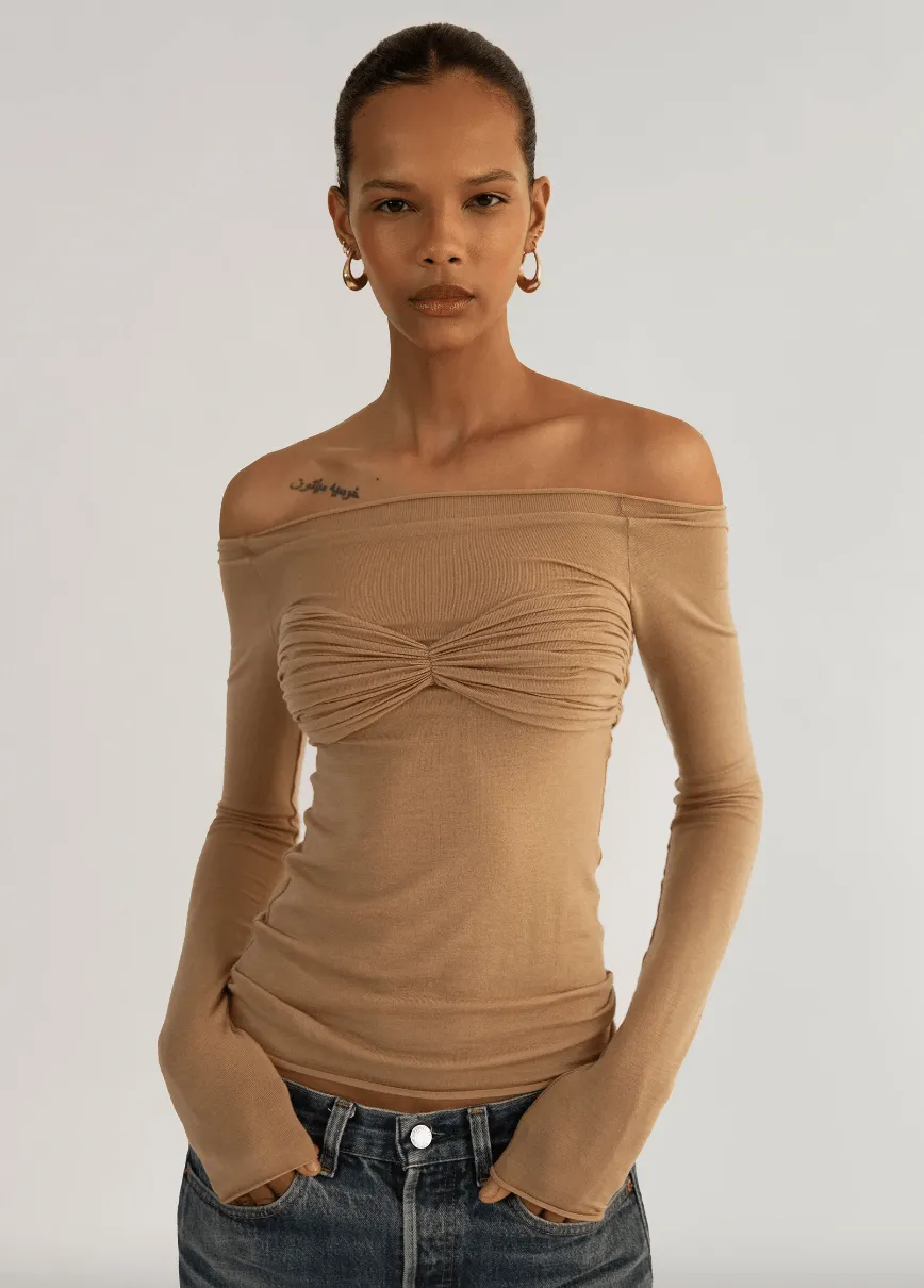 Orseund Iris - La Sirena Top in Camel