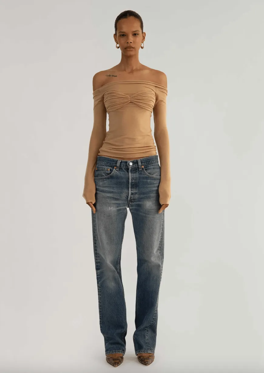 Orseund Iris - La Sirena Top in Camel