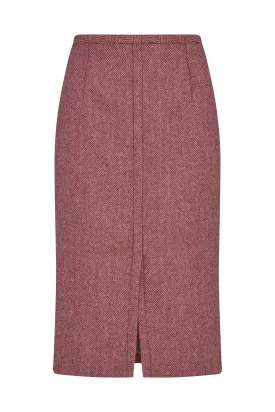 Pencil Skirt in Herringbone