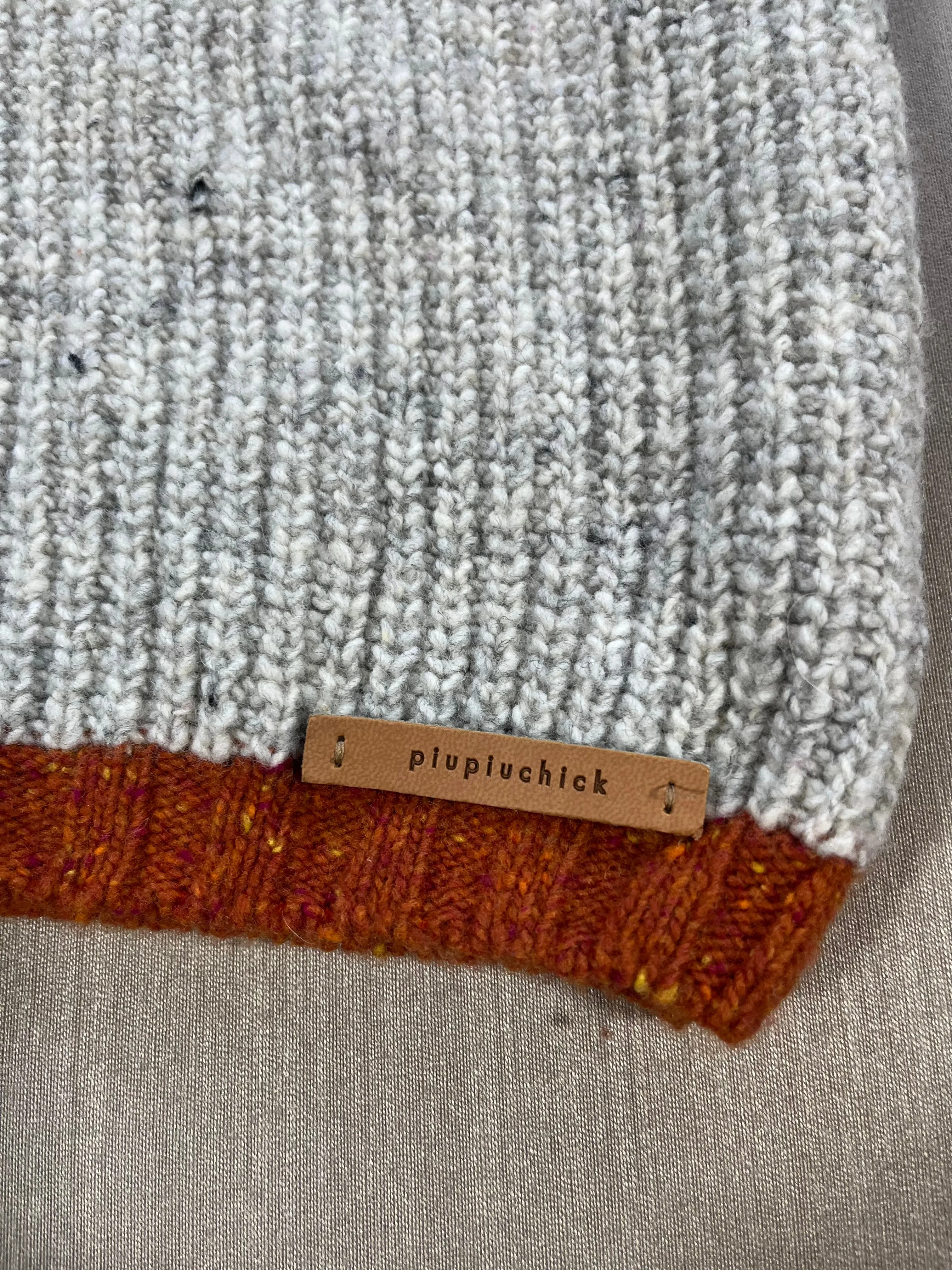 PRELVDSweater in Light Grey w/ "Street Food" Embroidery - 4y