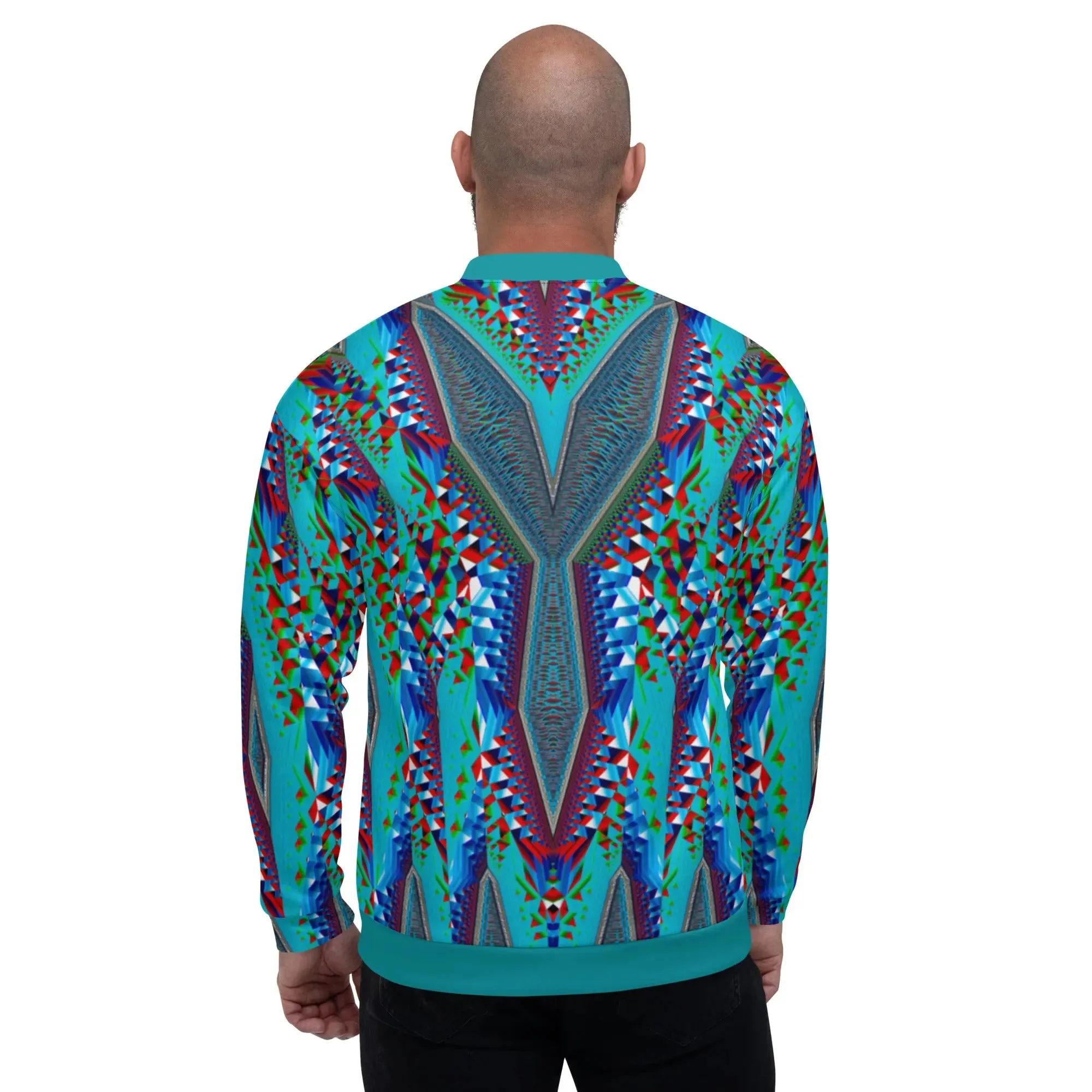 "Tripping Geometry" Collection - Unisex Bomber Jacket