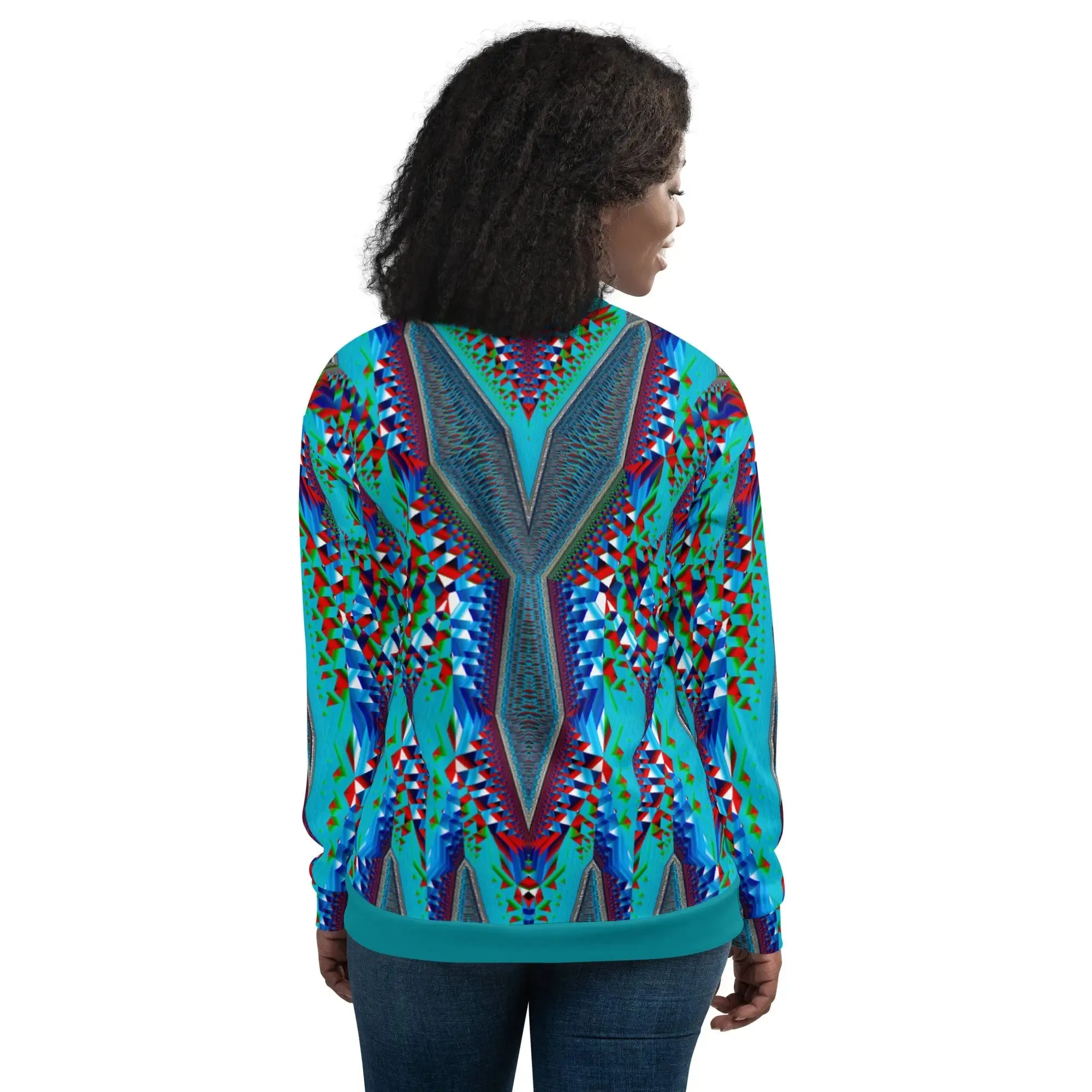 "Tripping Geometry" Collection - Unisex Bomber Jacket