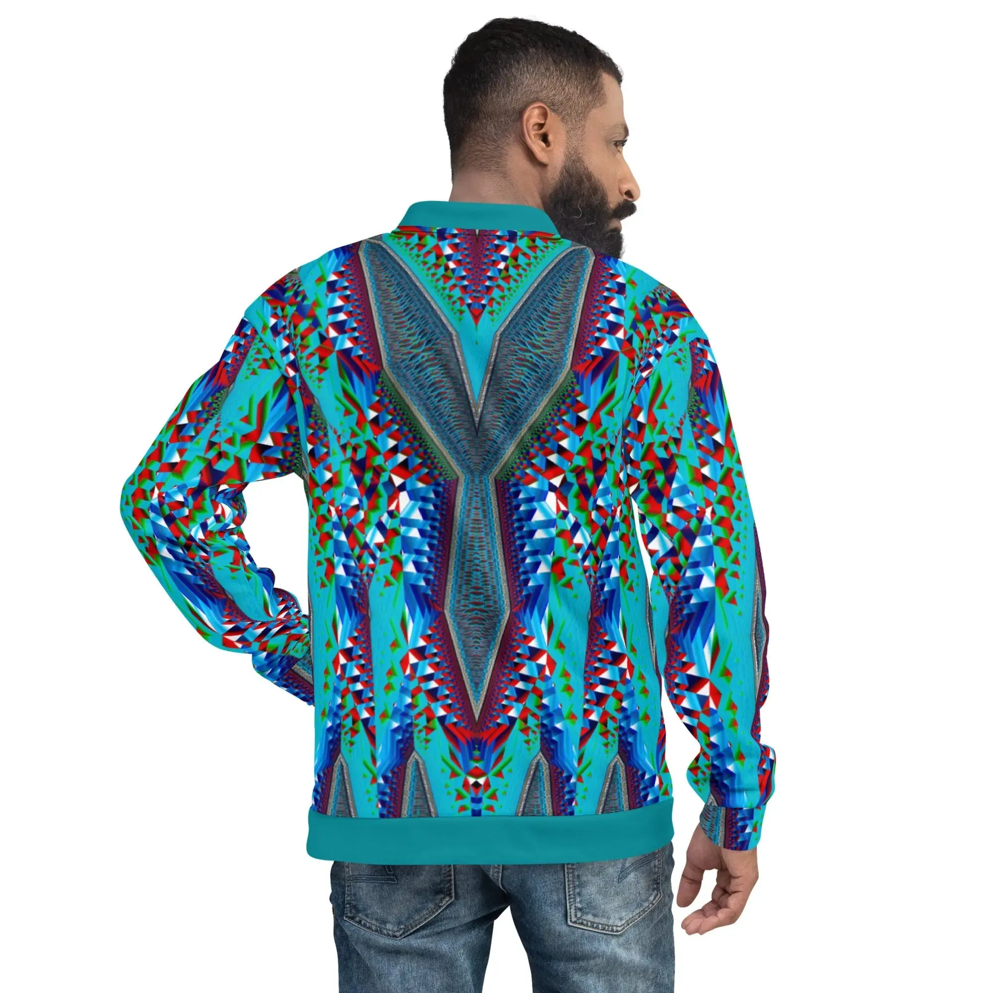 "Tripping Geometry" Collection - Unisex Bomber Jacket