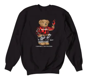 Retro 1 Bred Patent Cheers Bear  Sweater