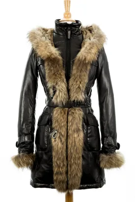 Rita Down Coat With Fur Hood