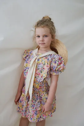 SEERSUCKER FLORAL SKIRT