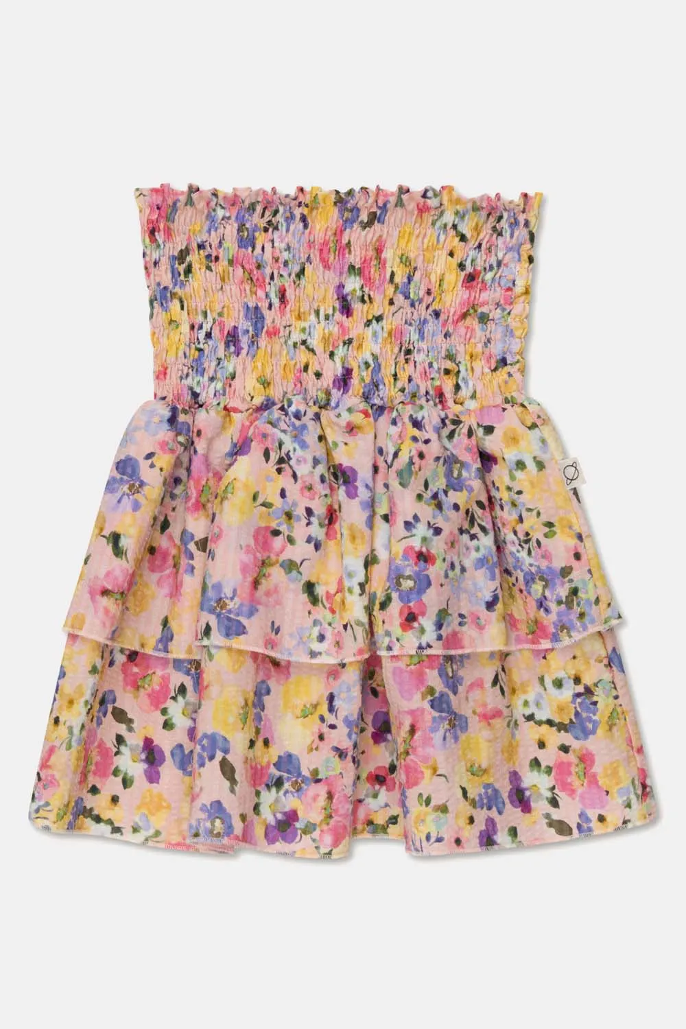 SEERSUCKER FLORAL SKIRT