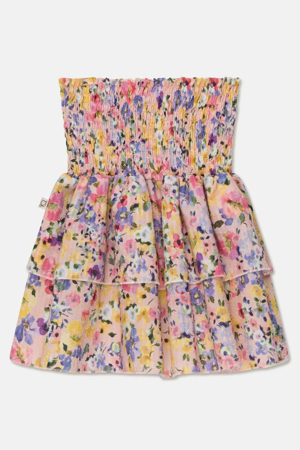 SEERSUCKER FLORAL SKIRT