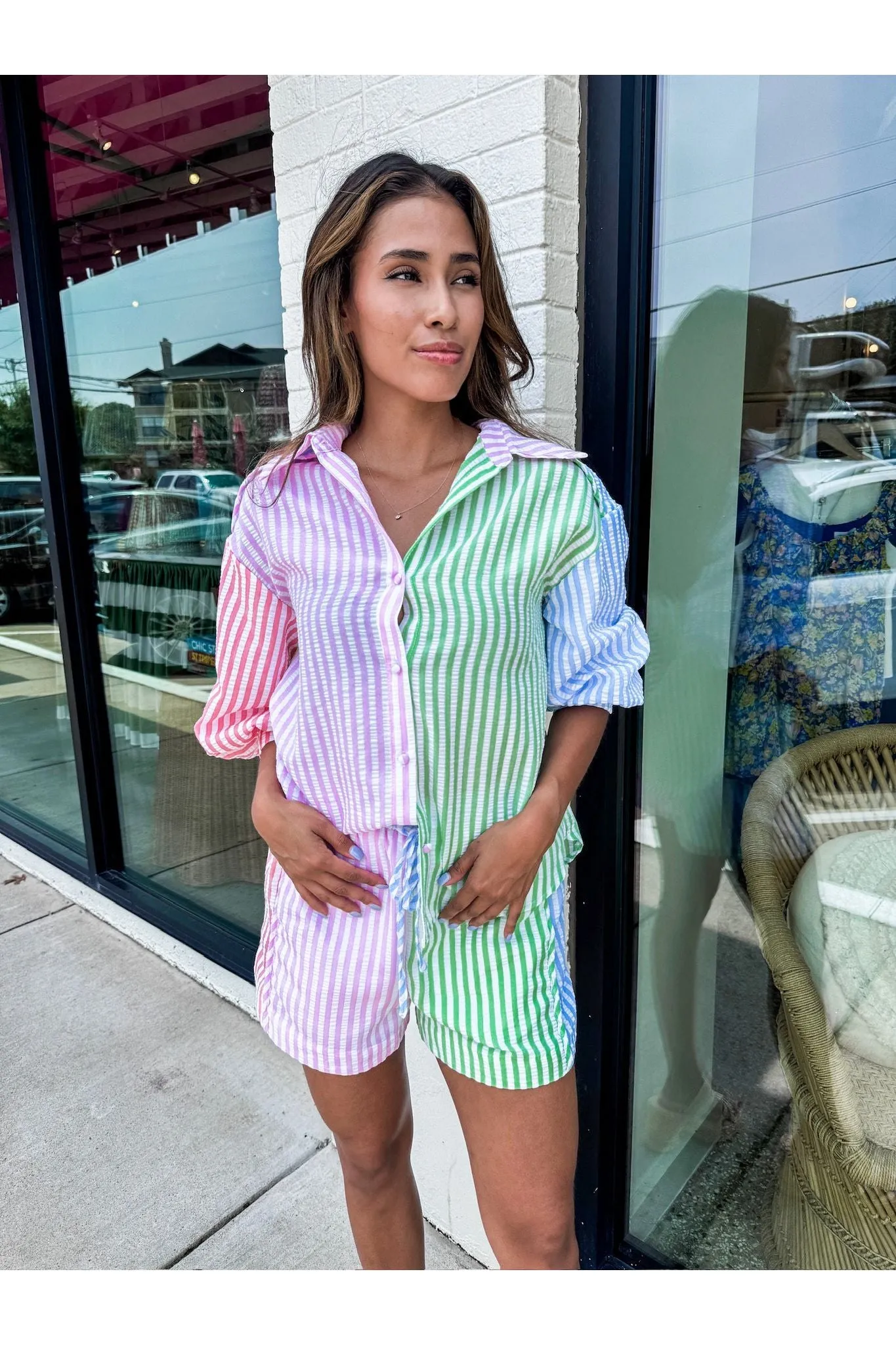 Seersucker Short