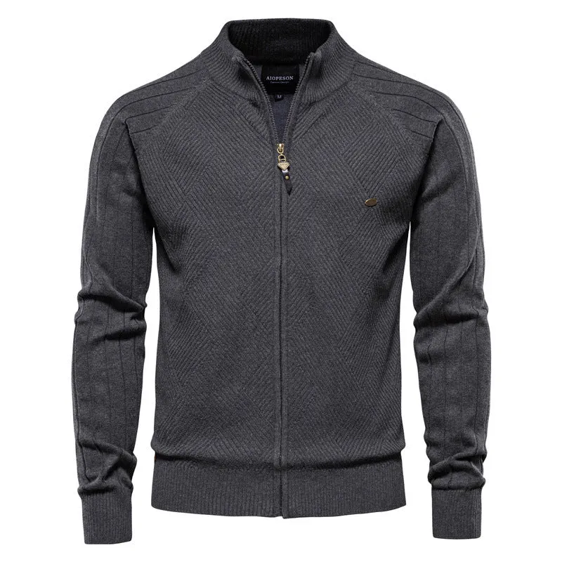 Sleek Zip-Up Cardigan