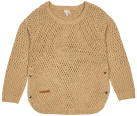Snap Sweater Beige Women's Simply Southern