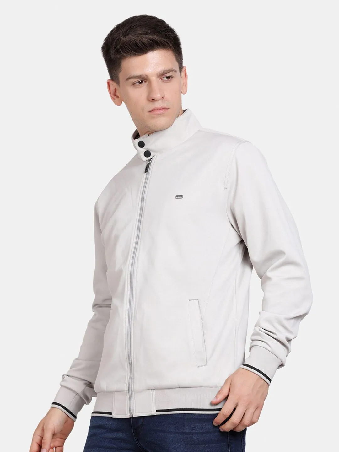 t-base Stand Collar Insulator Bomber Jacket